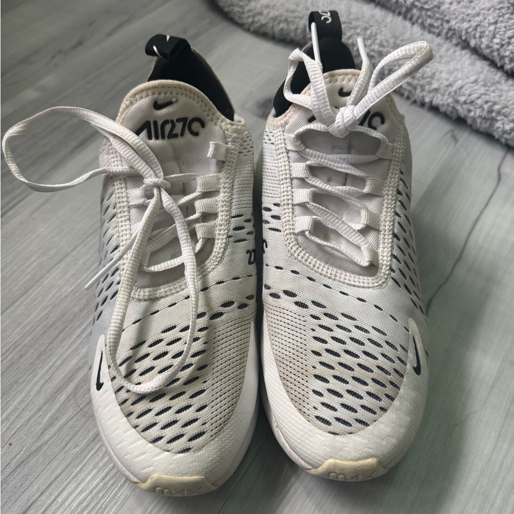 Nike Air Max White and Black Sneakers